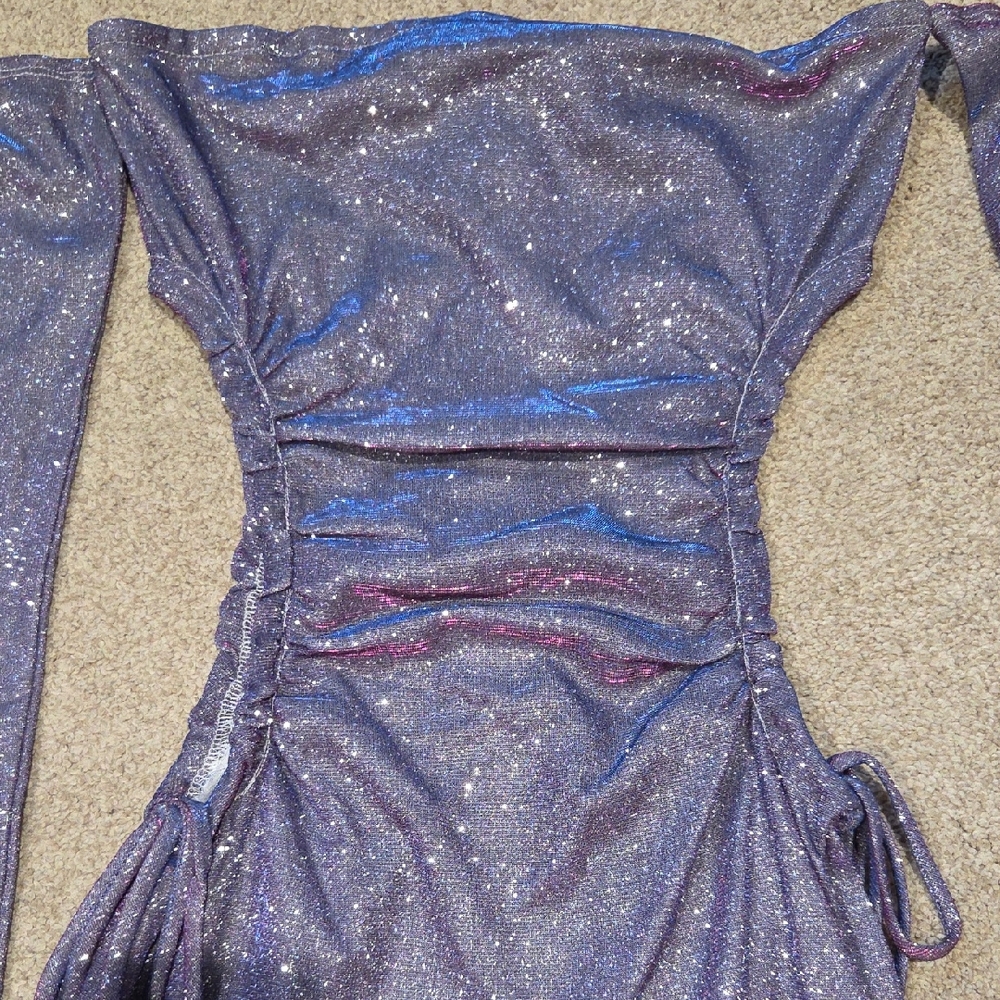 Blue Blush Purple Sparkly Dress